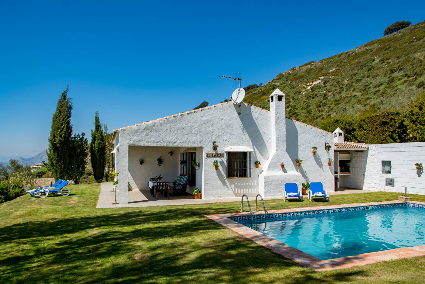 Good-sized swimming pool and furnished garden
