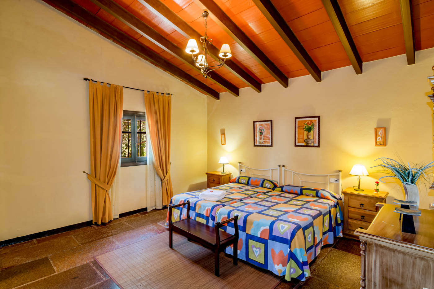 Bedroom 2 is twin-bedded