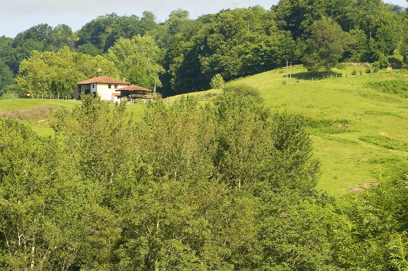 Su casa vacacional en su entorno de Sidra, Asturias