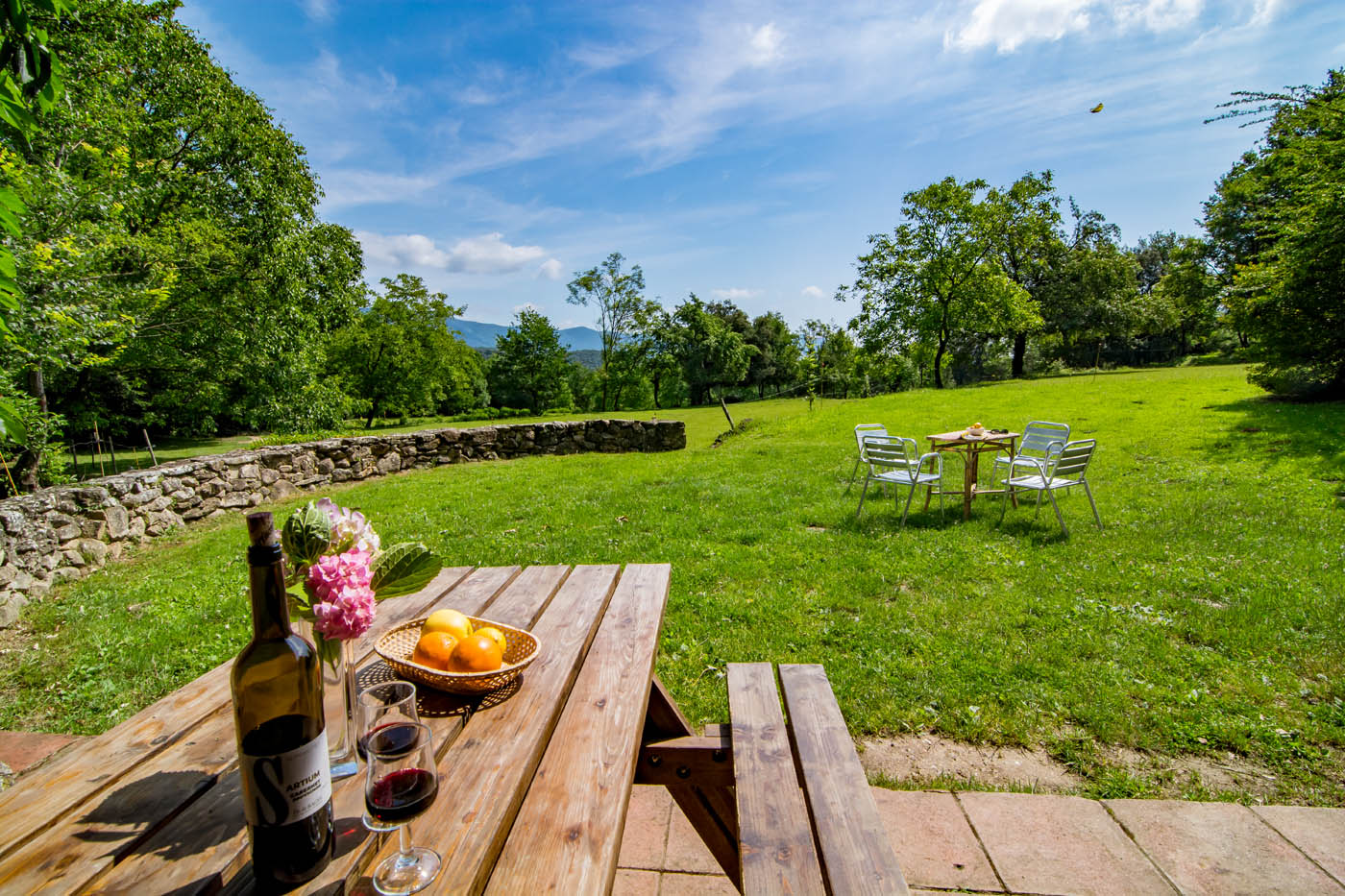 Bench by casita´s porch
