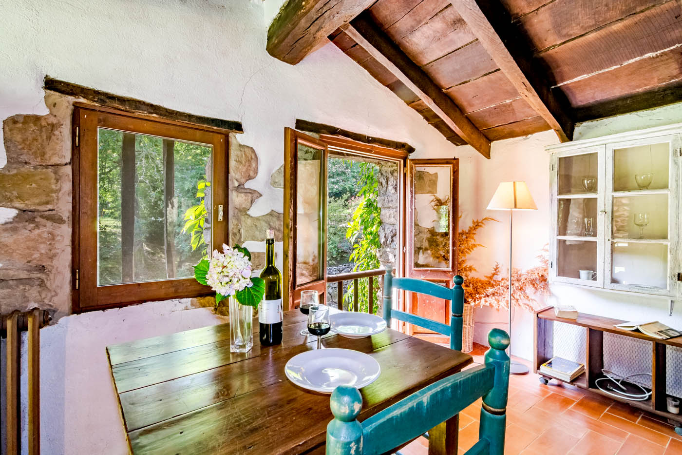 Living area in casita is on 1st floor