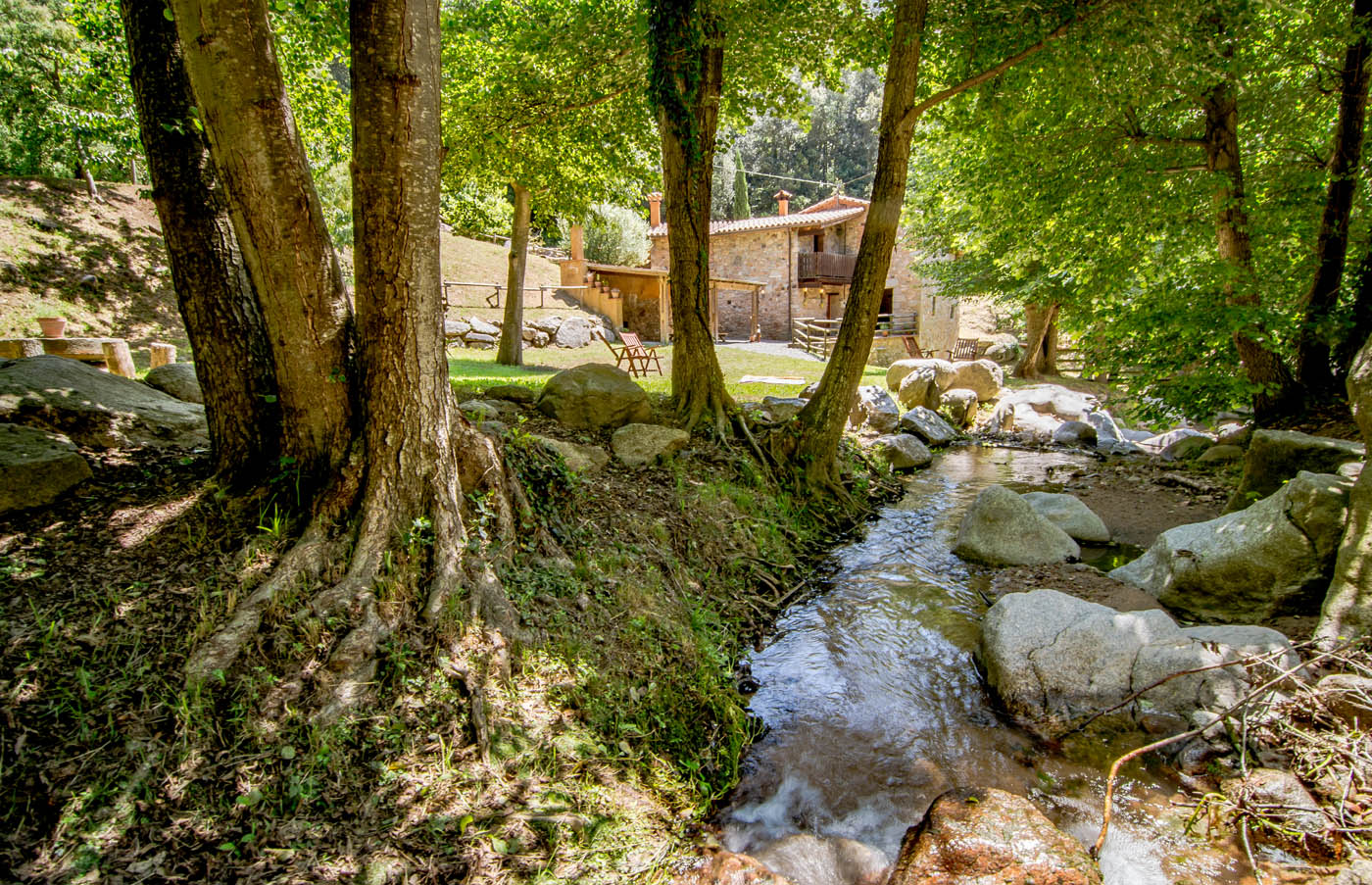 La casa goza de buena privacidad dentro de la granja 