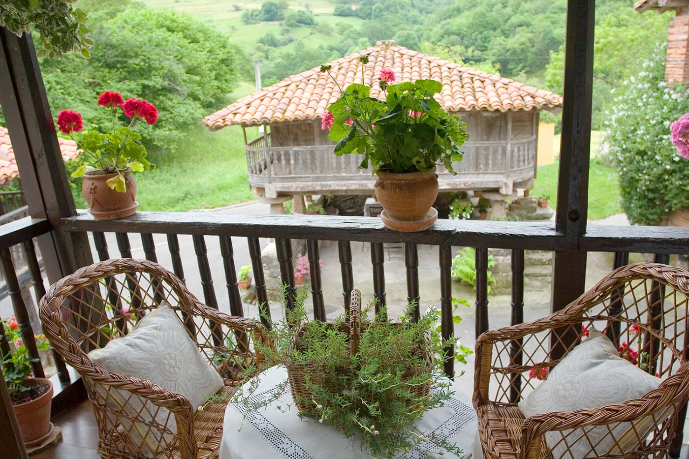 Nos encantó el balcón colorido