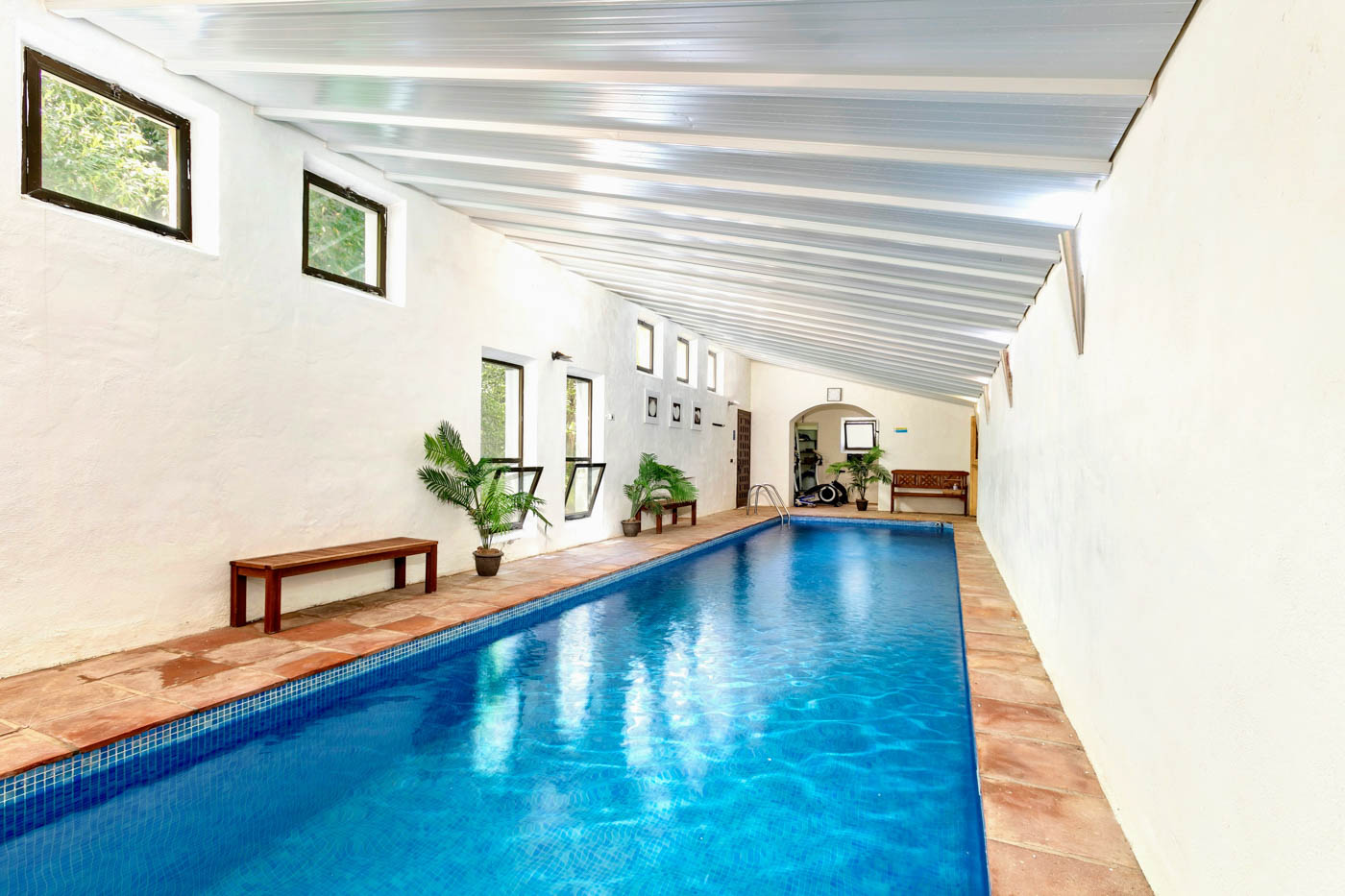 12 metre long indoor heated pool