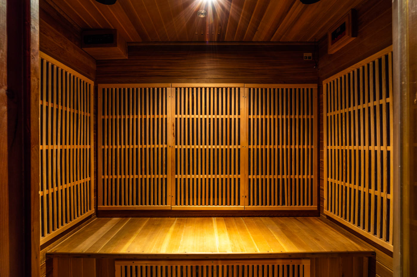 Interior de la sauna