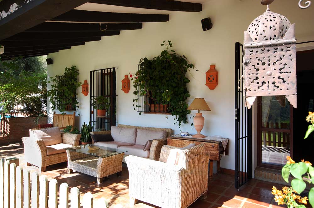 Porched terrace by the living room