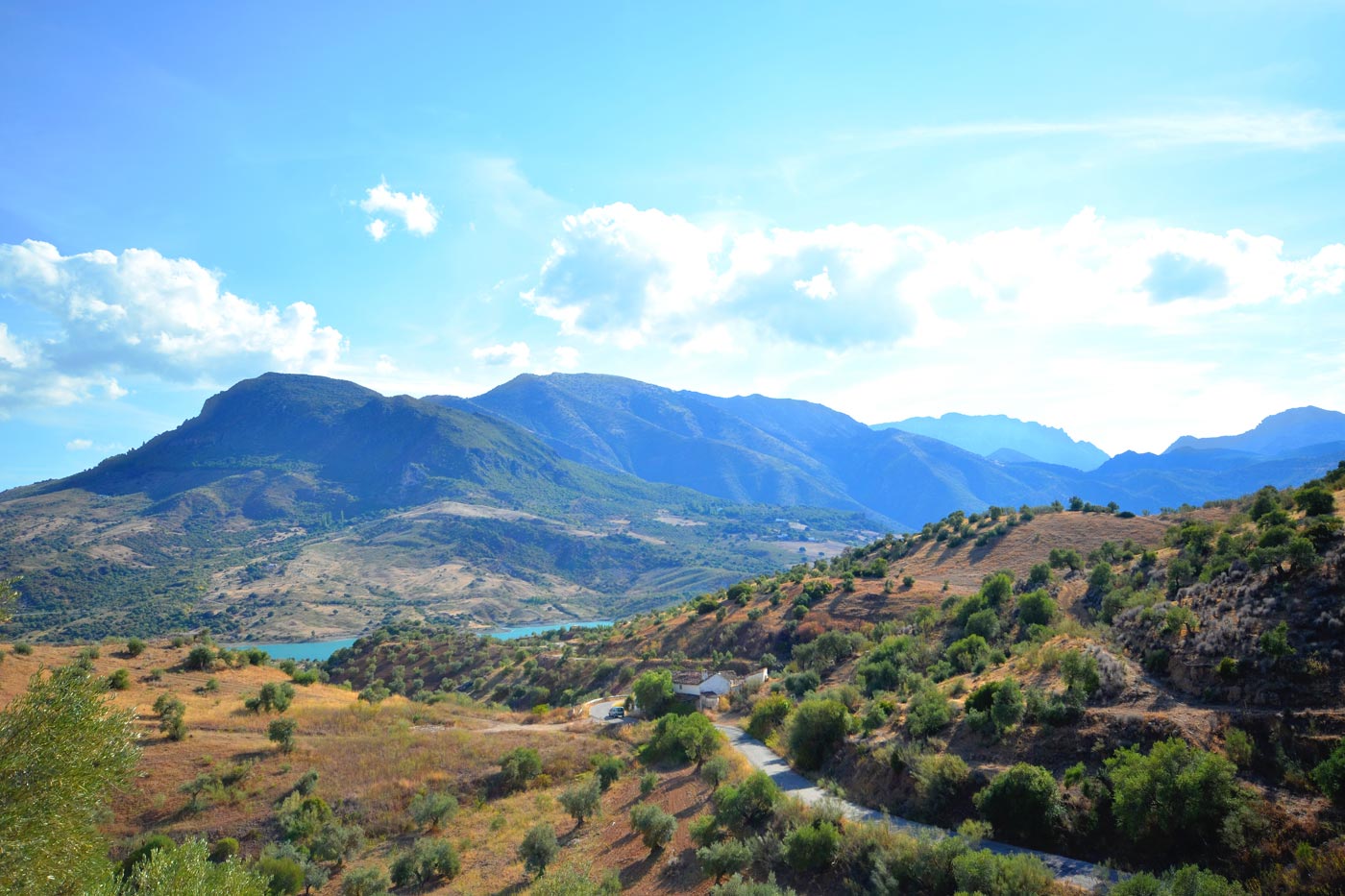 Enjoy this view a few steps up from the villa