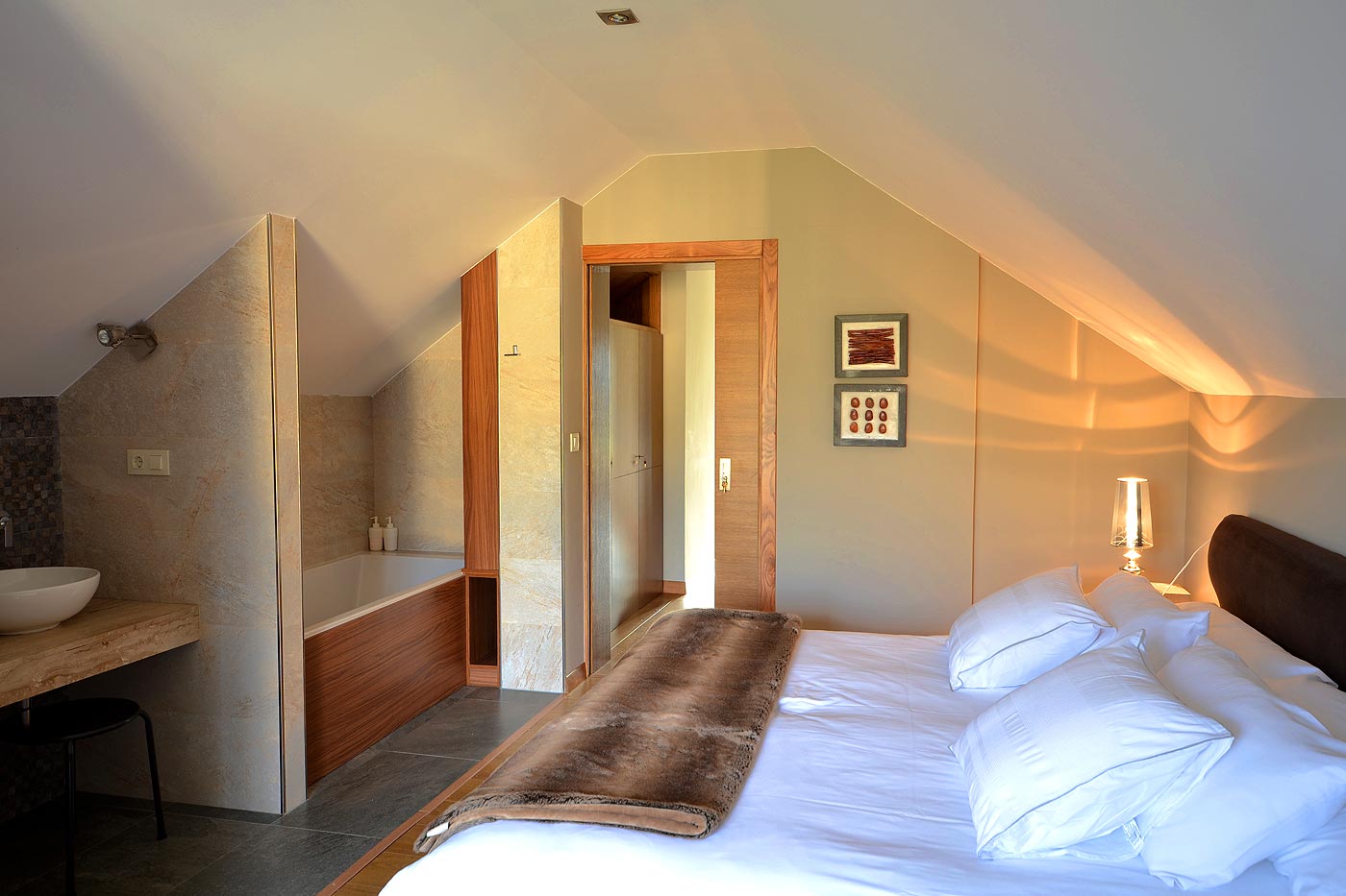 Pretty master bedroom on first floor