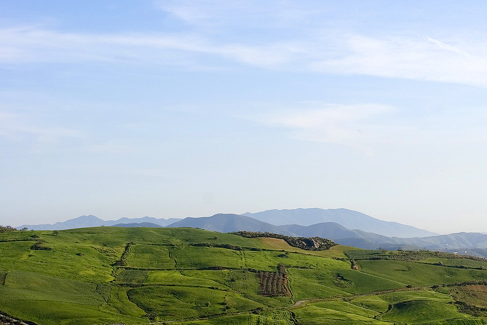 Vistas de los alrededores en primavera
