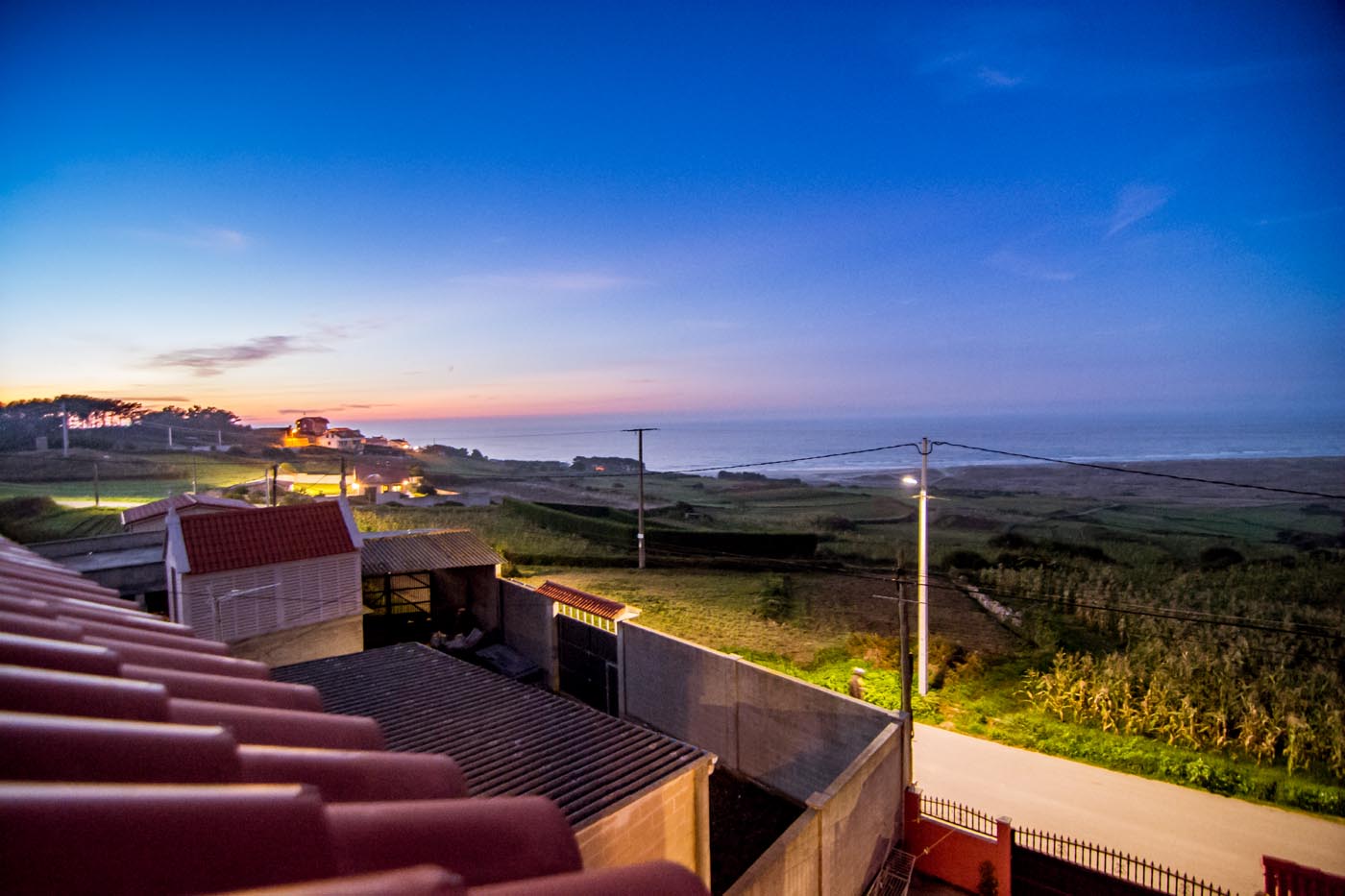 Mirando hacia el pueblo más cercano (a 1 km)