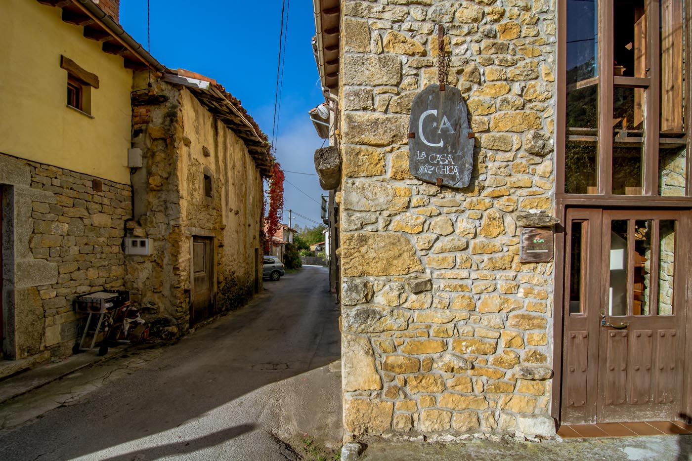 The cottage is at the end of a quiet street in pretty village