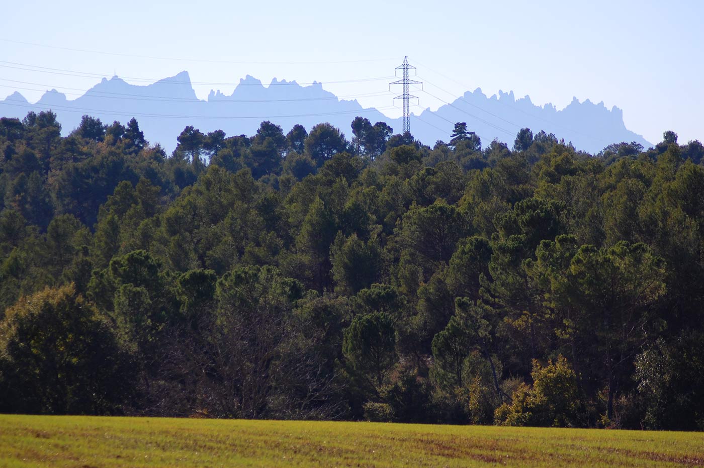 La cordillera de Montserrat  