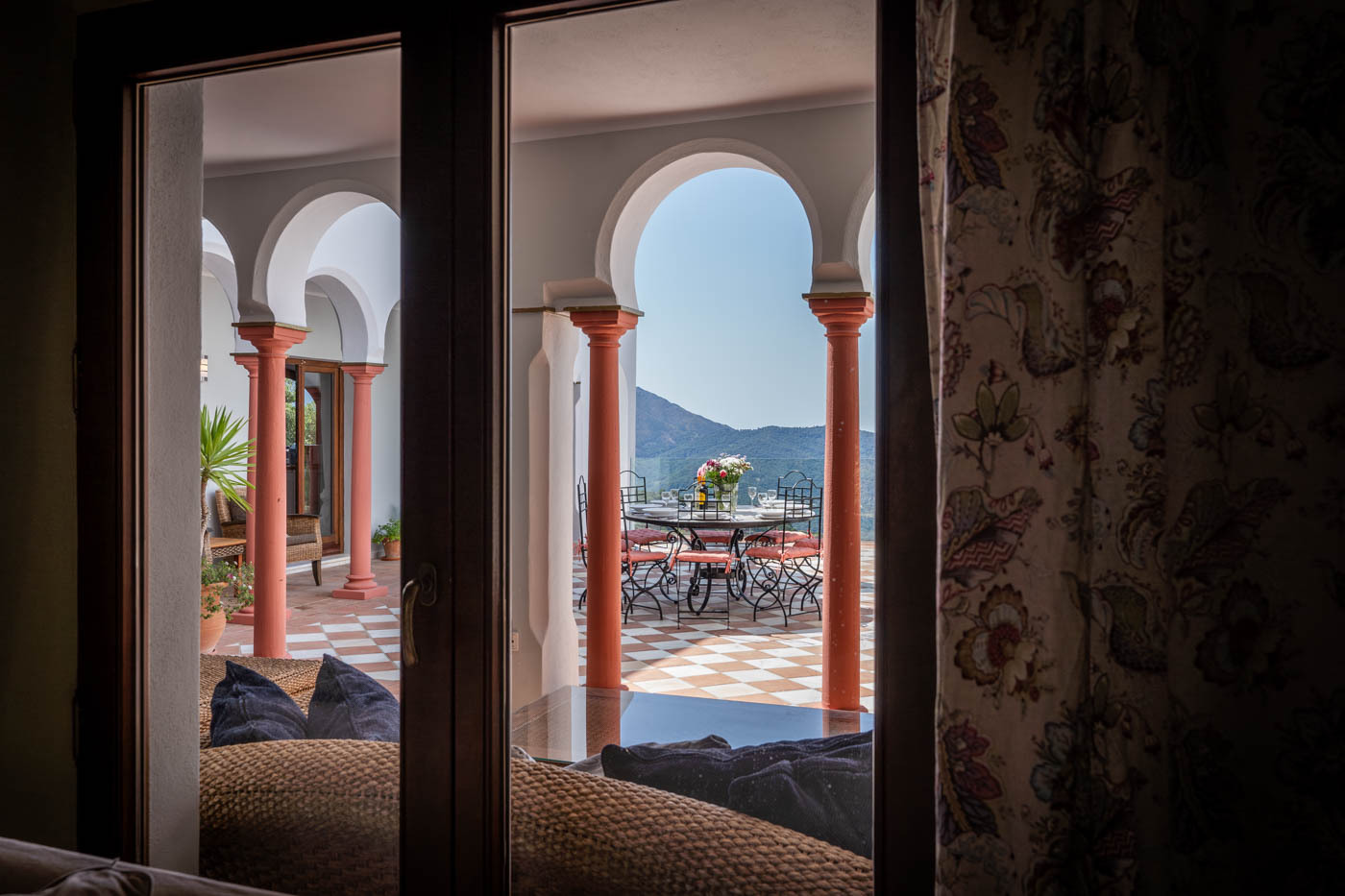 Vistas de la terraza desde la sala de estar