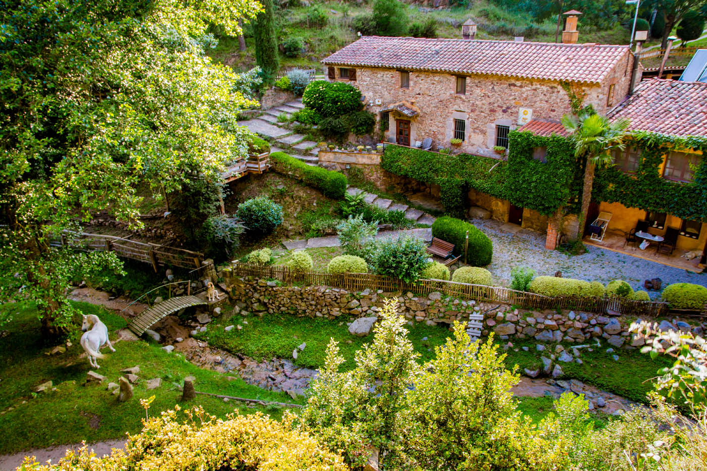 Casa principal vista desde arriba