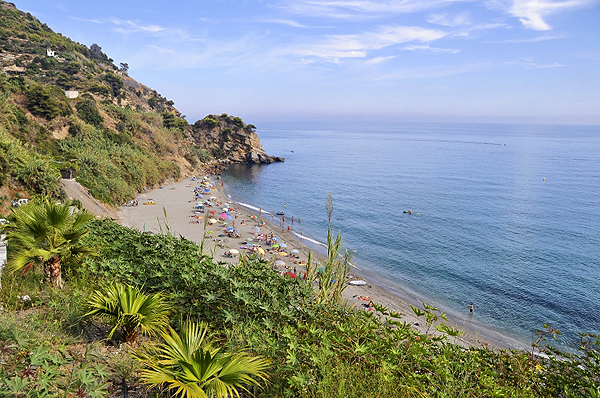 Unspoilt Maro beach in Granada province