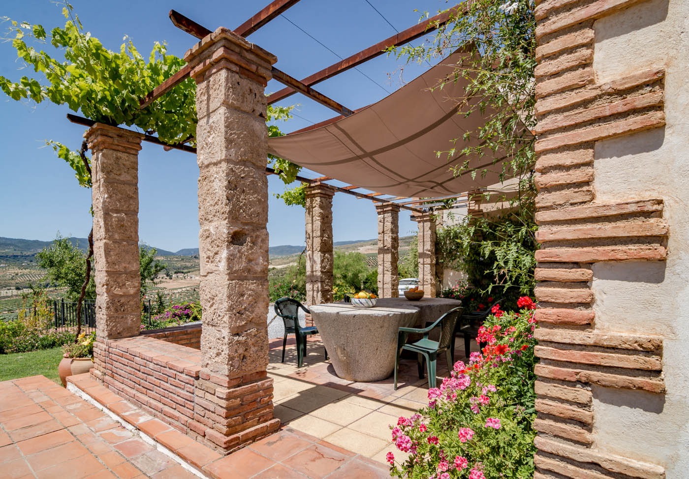 Patios y terrazas con sombra