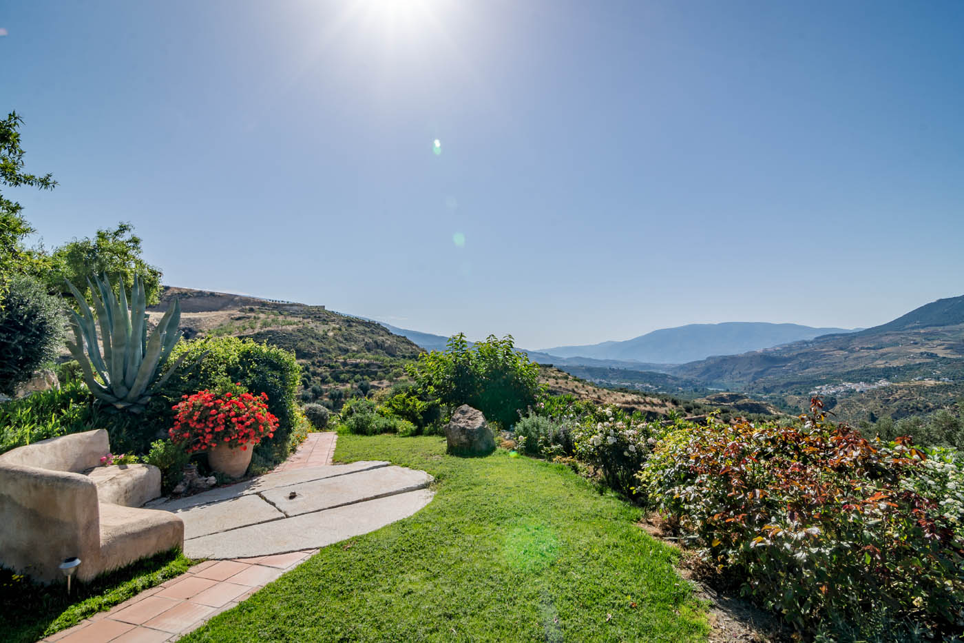Jardines hermosos y cuidados
