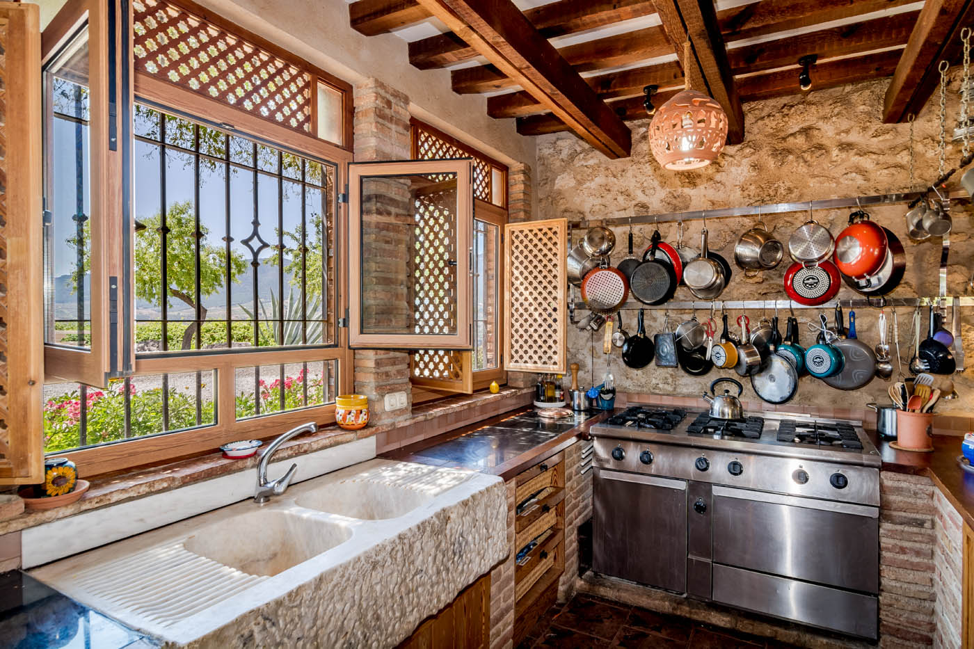 Fregadero de mármol, buena cocina