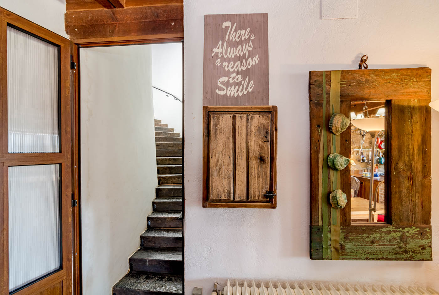 Escaleras a sala de estar