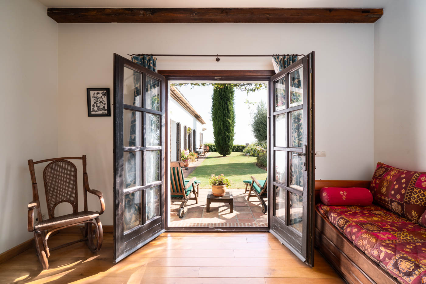 Second living area  accessed from courtyard and gardens