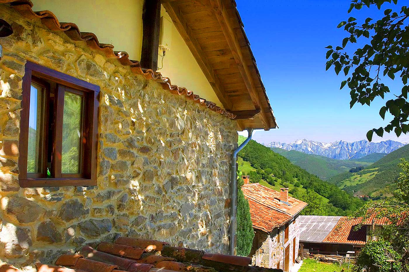 Vistas a Picos de Europa desde la casa
