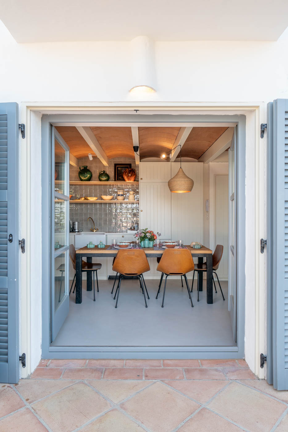 Comedor visto desde la terraza