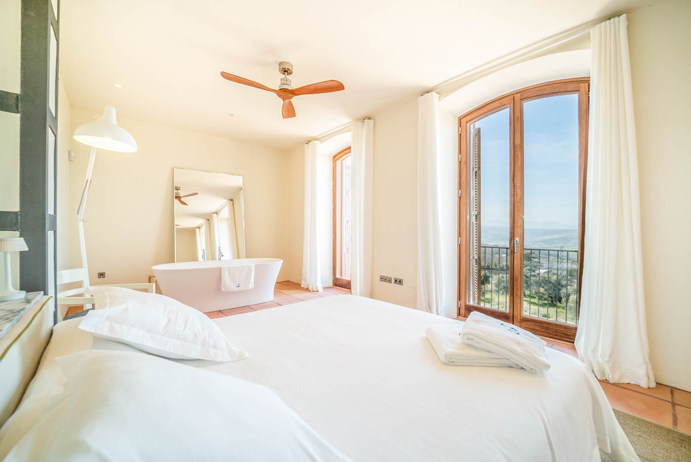 Master bedroom with beautiful views
