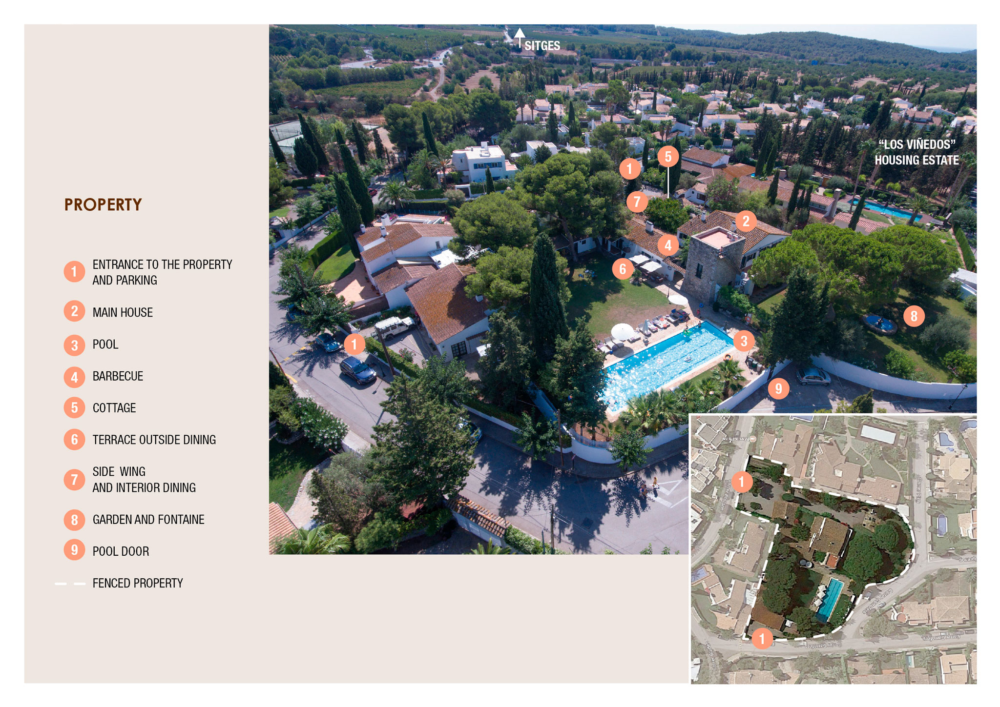 Villa and grounds at glance