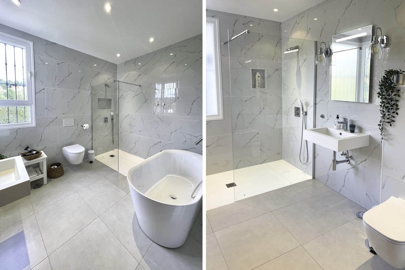 Dos baños reformados