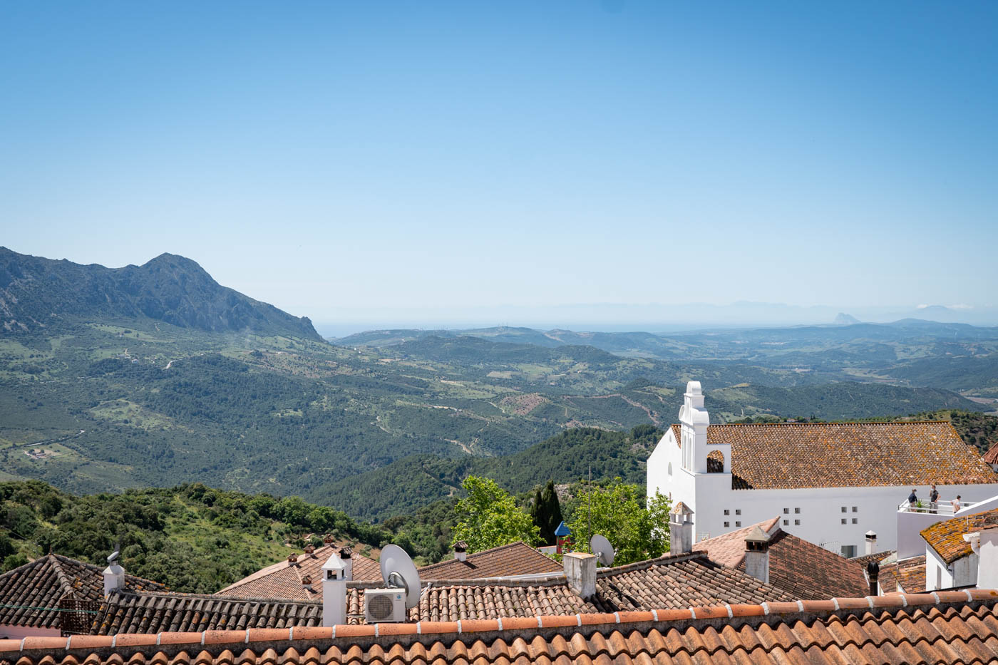 Views of Africa and Gibraltar in the distance