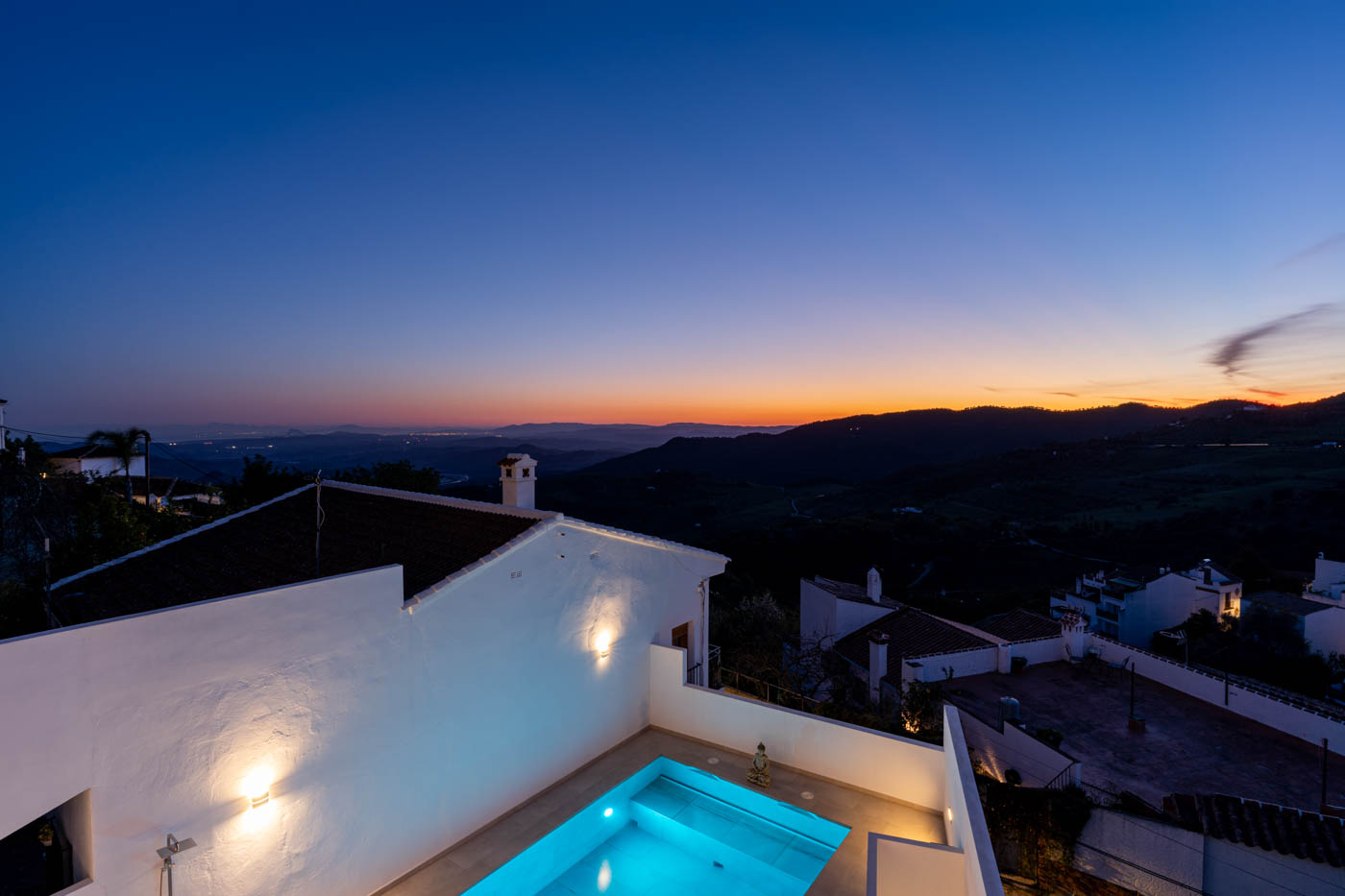 Views as far as Morocco in the distance