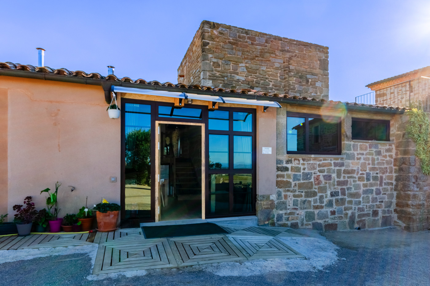 The annexe (Tower) has its own access from parking area