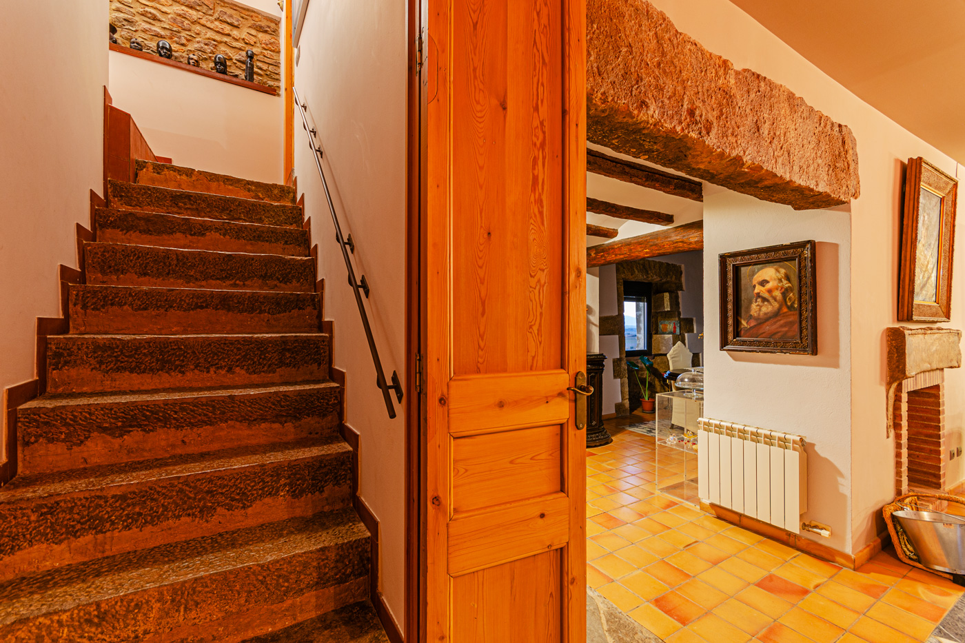 Steps to 2nd floor (slightly steep)