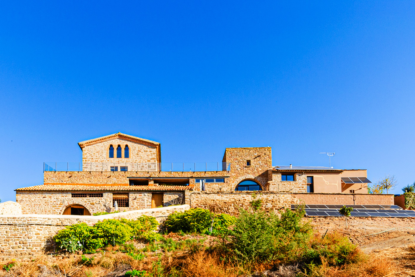 Main house with tower (annexe) on the right