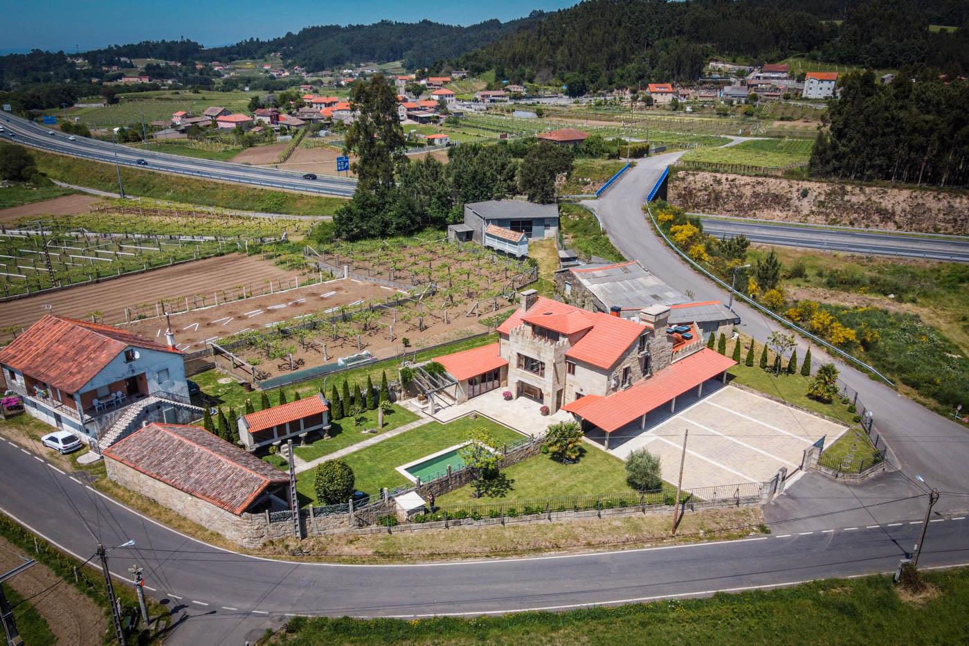 The area if full of vineyards
