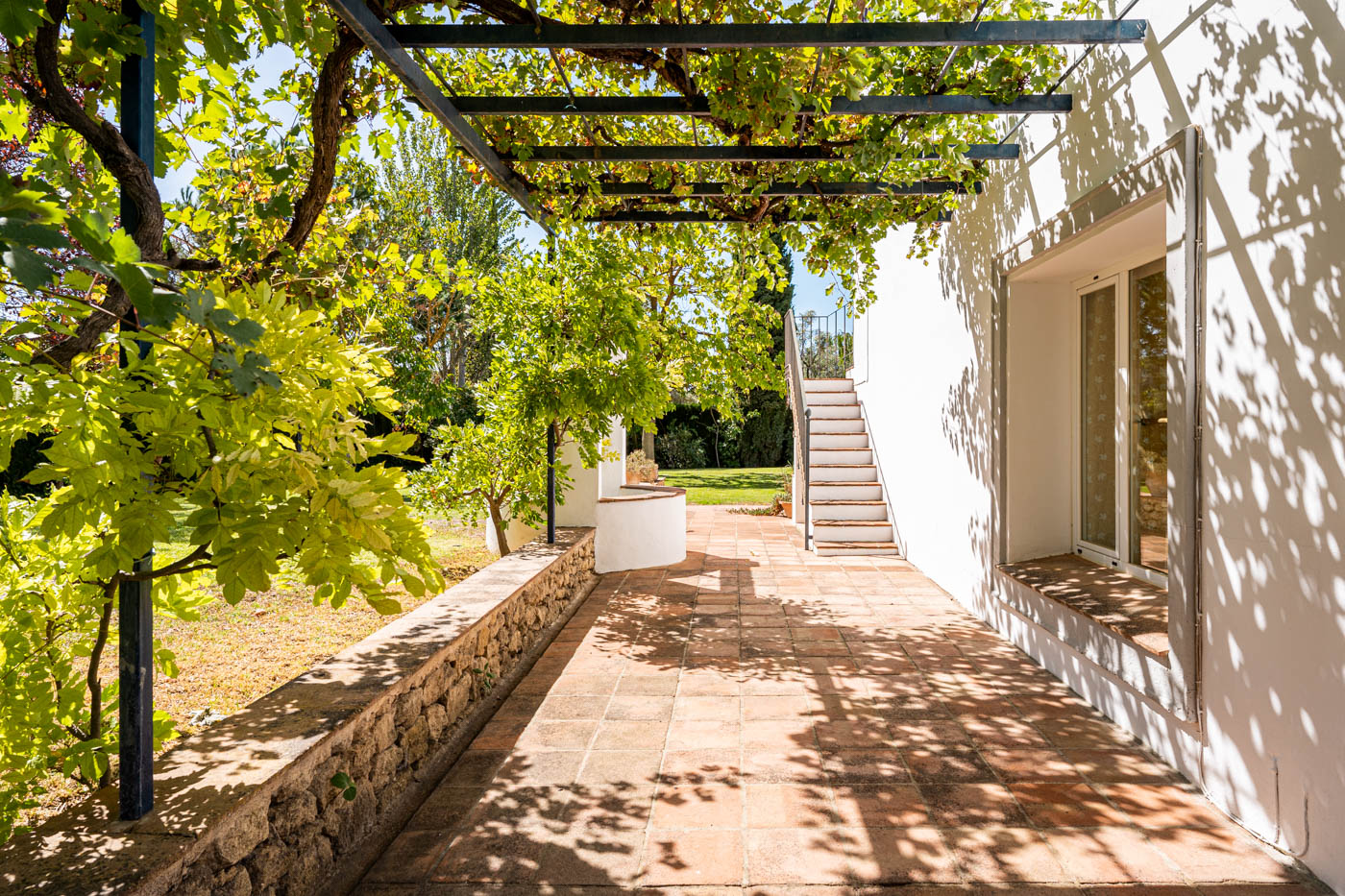 Terraces along the property
