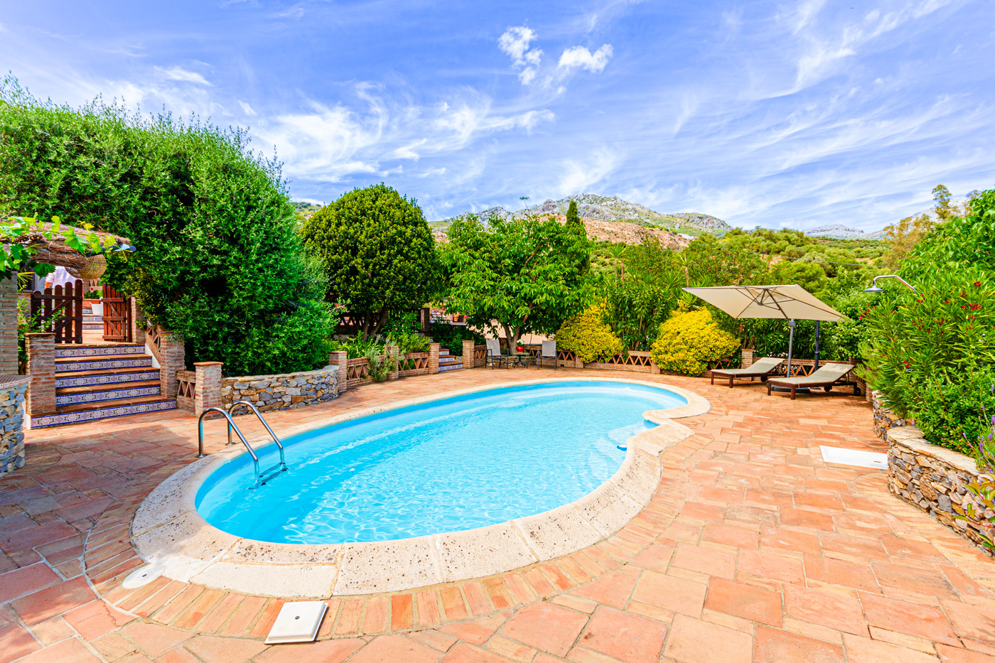 Pool area (upgraded with new surface in 2025)