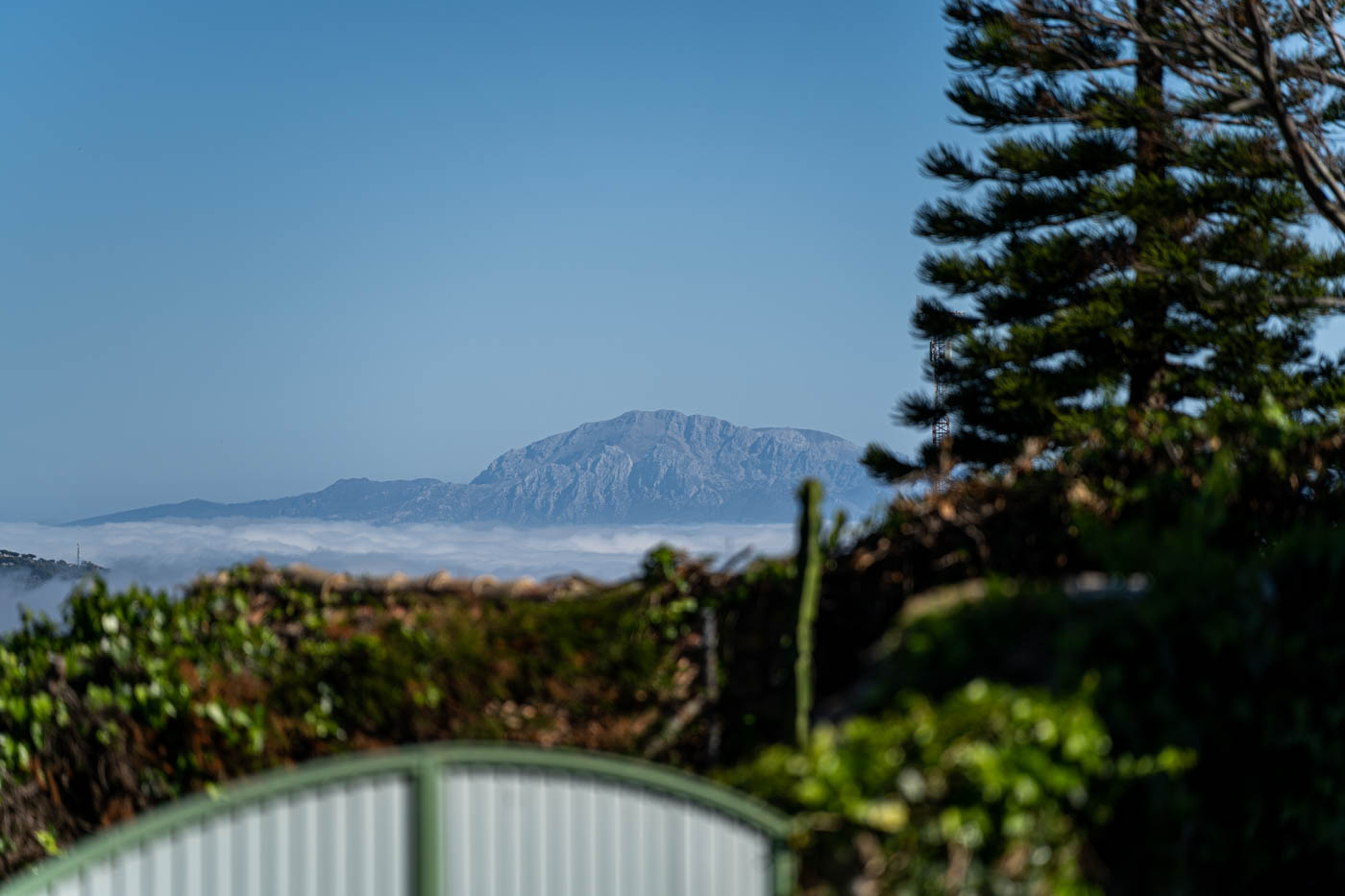 Vistas a las montañas de Marruecos