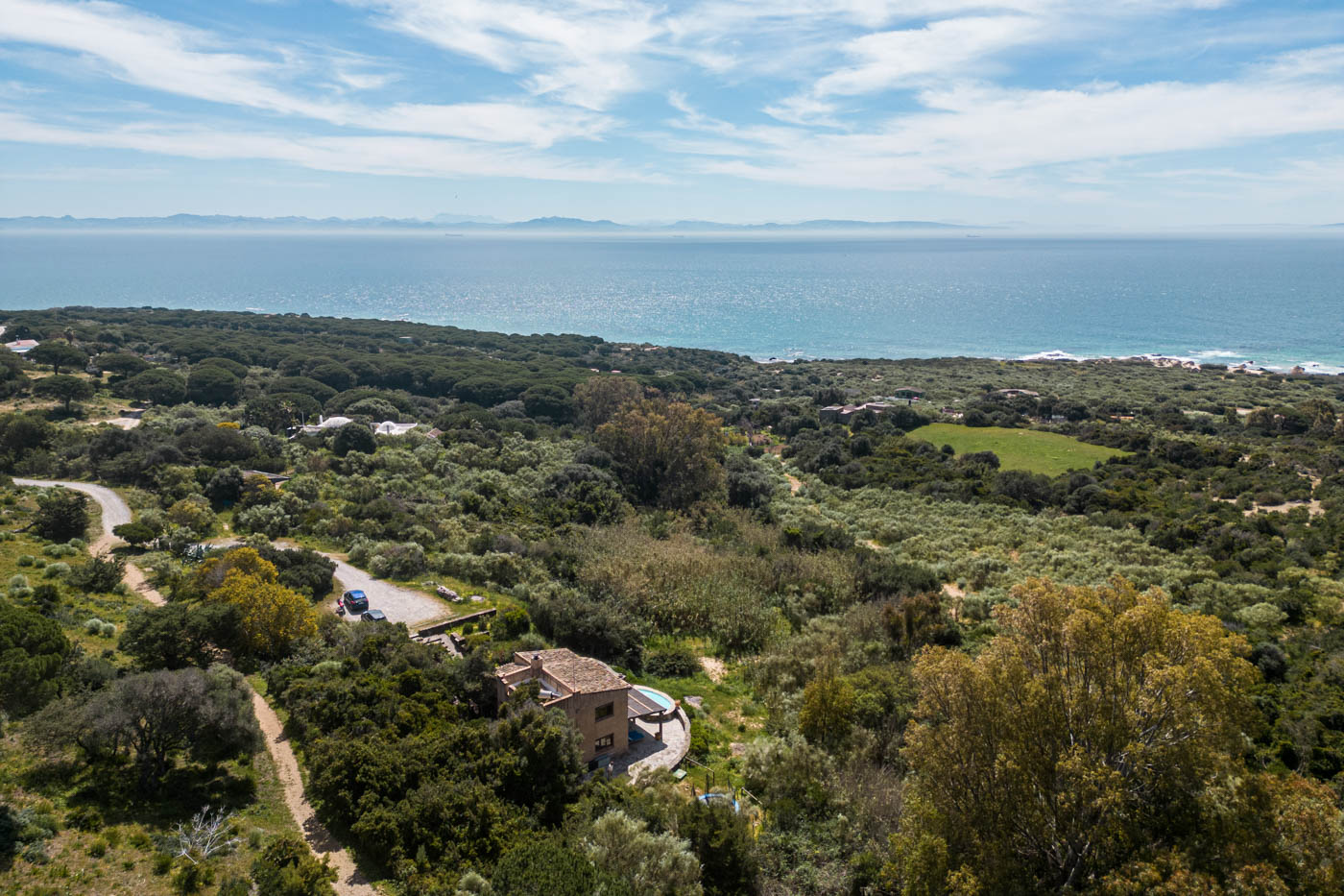 The beach is around 15 minutes walk away