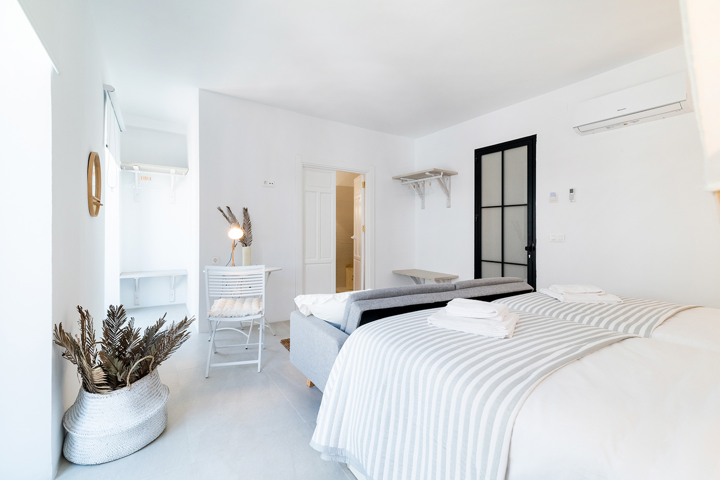 Suite 2 with walk-in dresser and two balconies