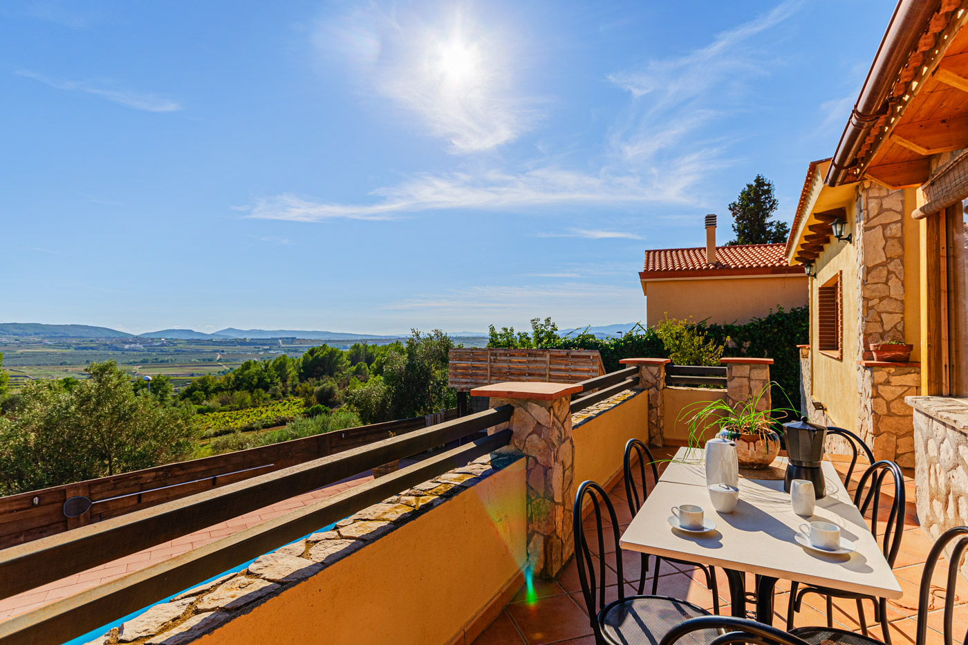 También puedes comer al aire libre