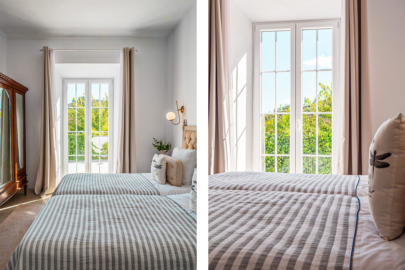 Suite 5 - bedroom with access to terrace