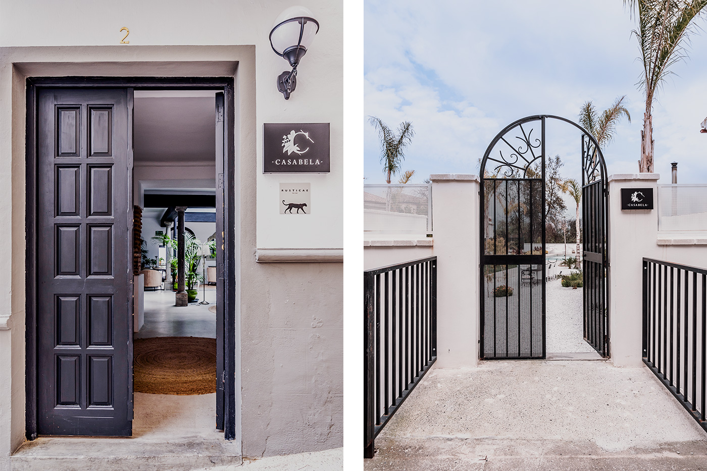 A holiday estate inside a village with different access