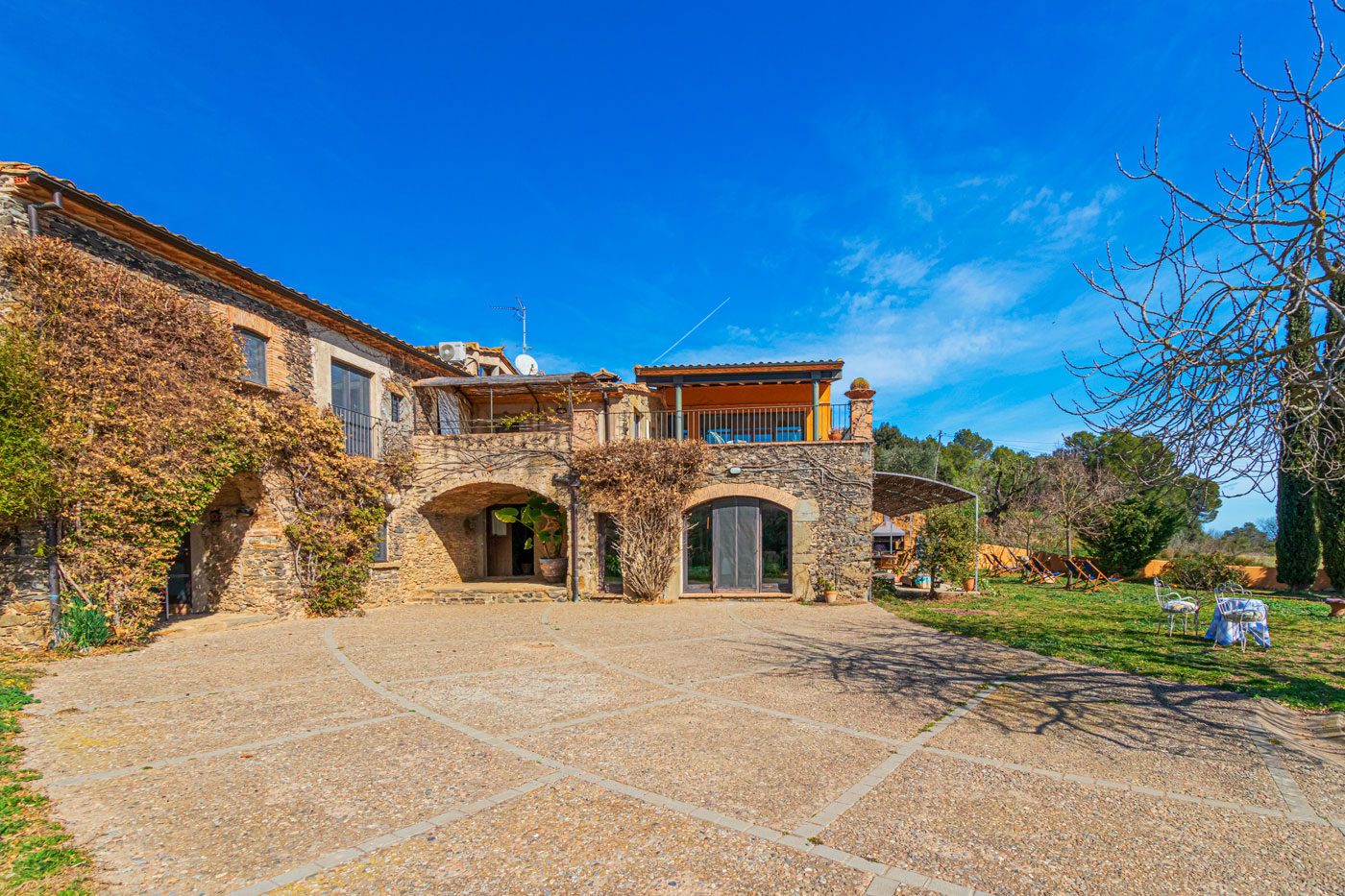 Villa from parking area