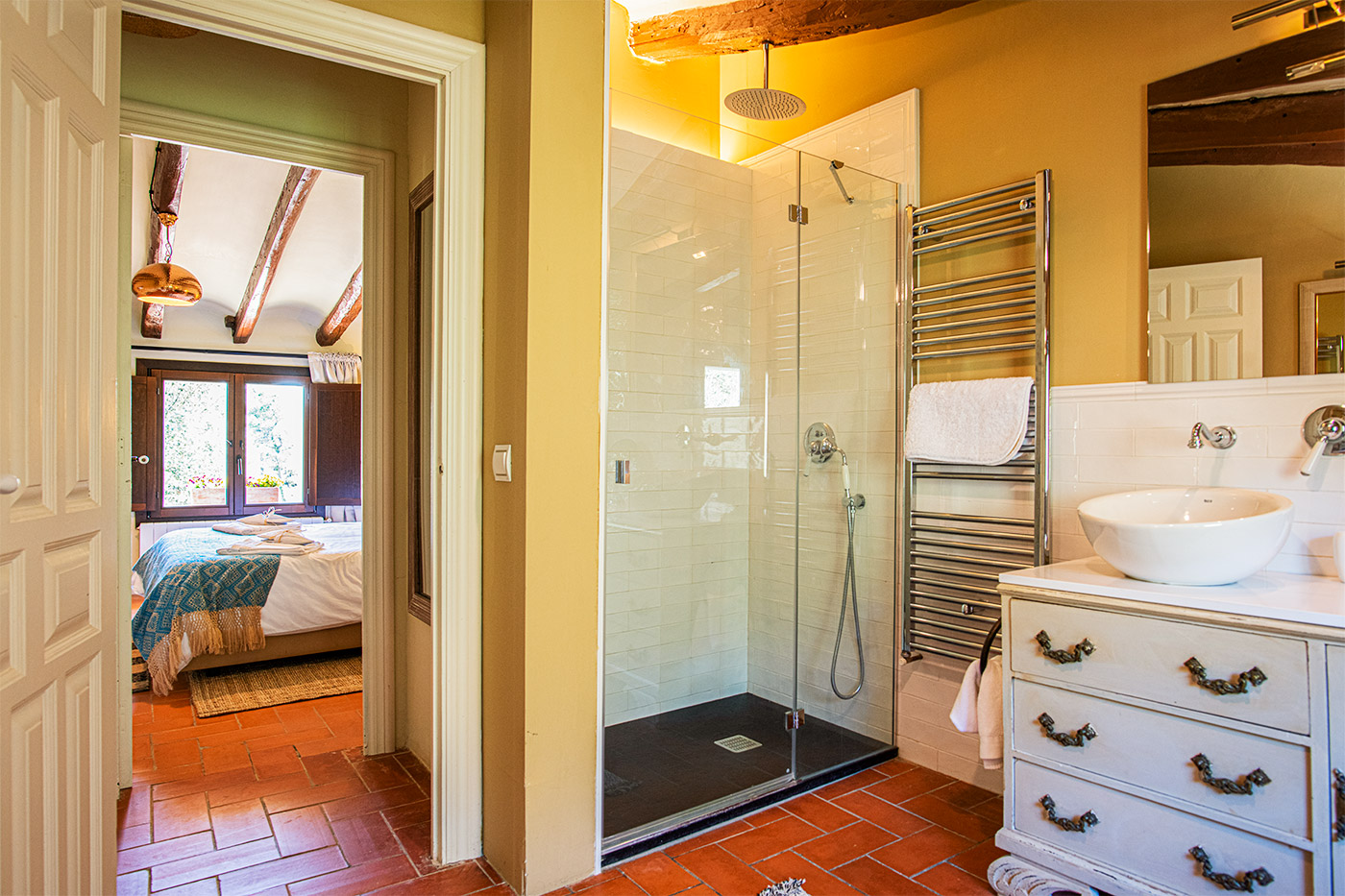 Bathroom with walk-in shower