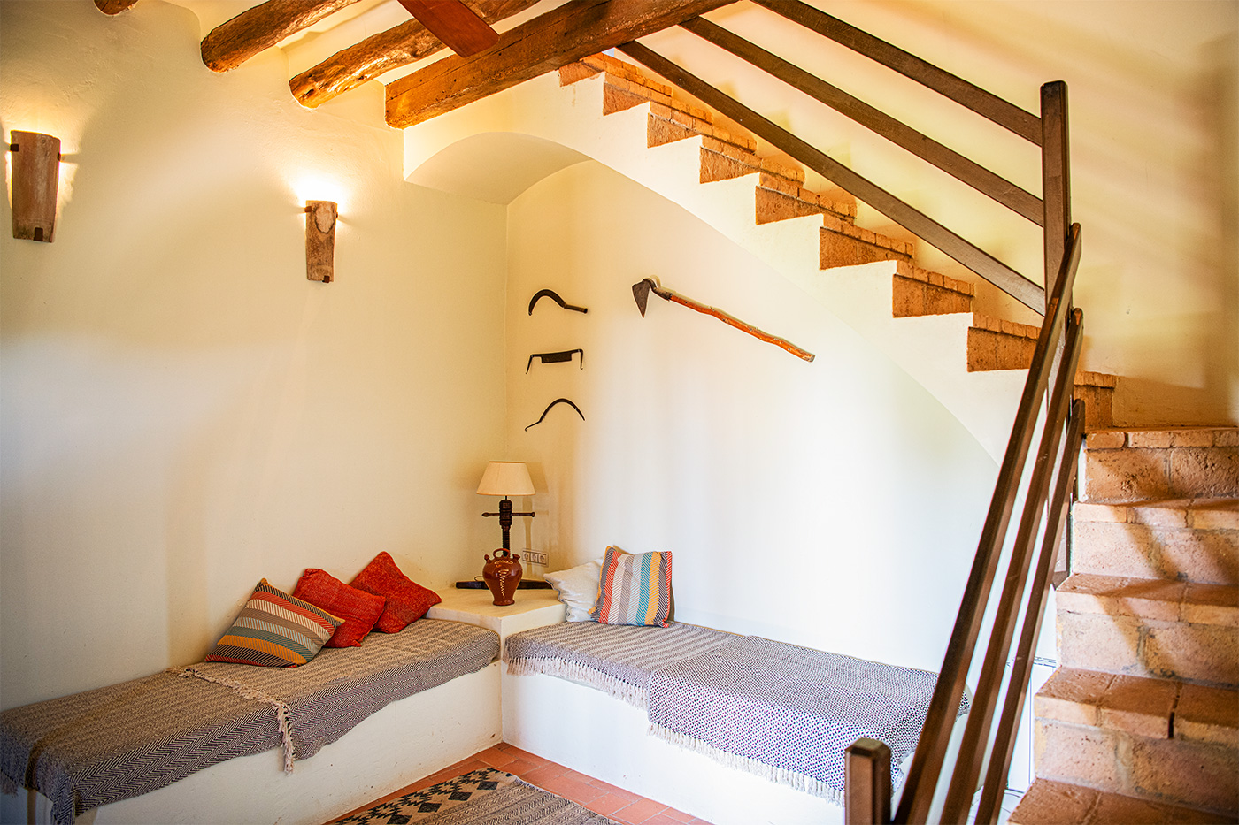 Ground floor reception with siesta room