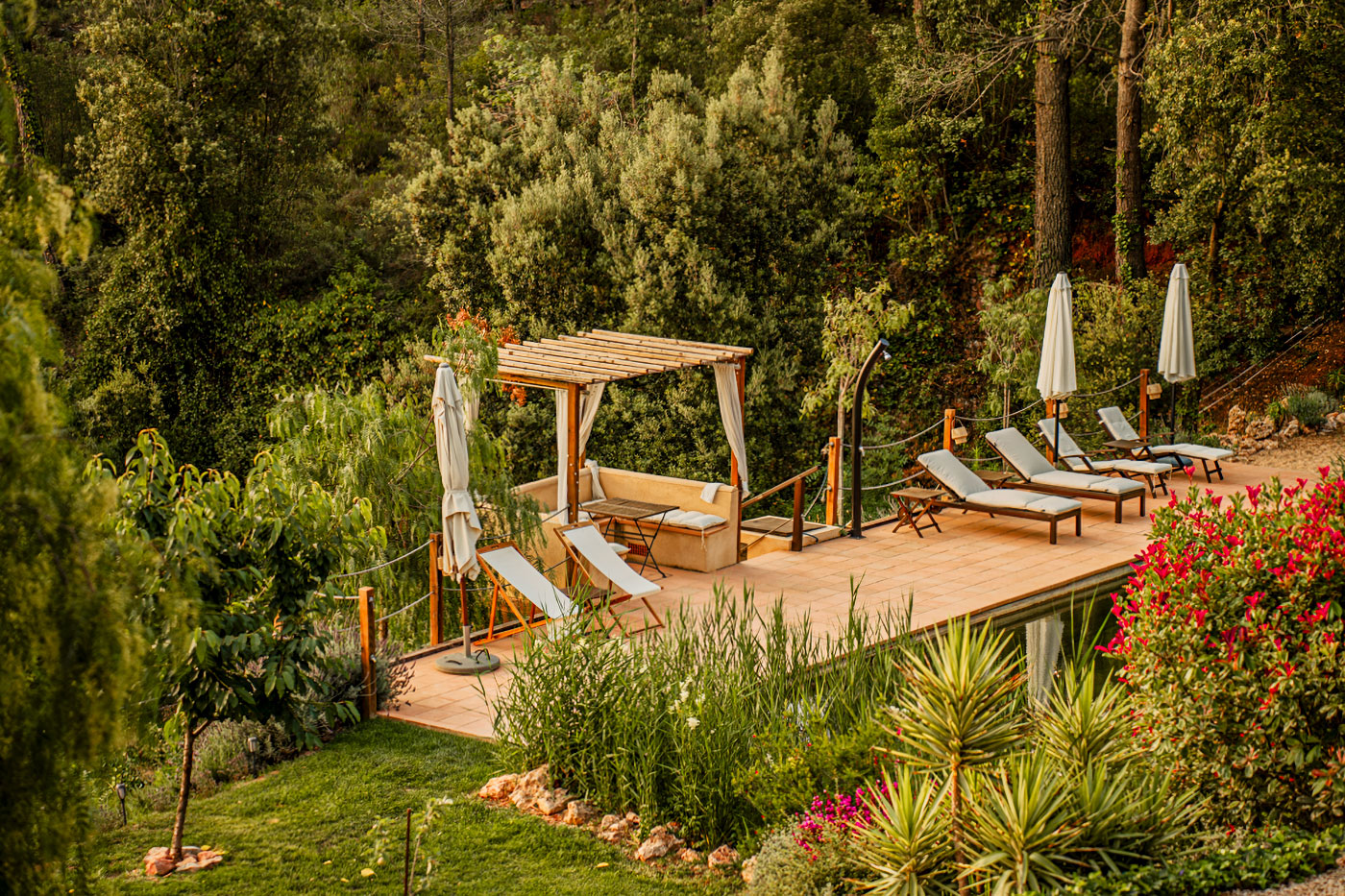 12-metre-long natural pool surrounded by nature