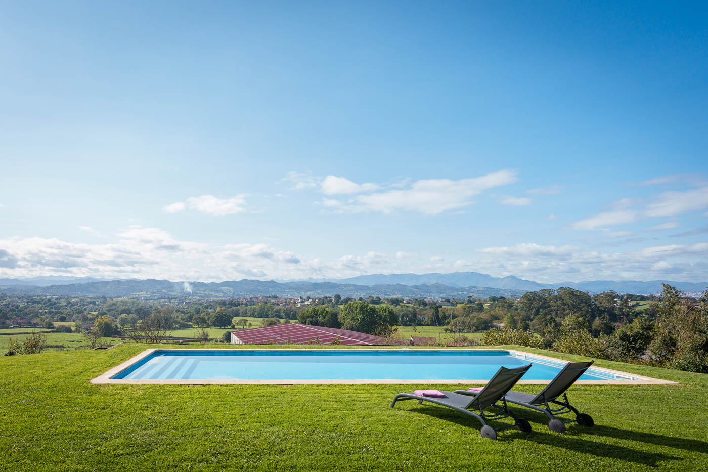 Divine private swimming pool with terrific views