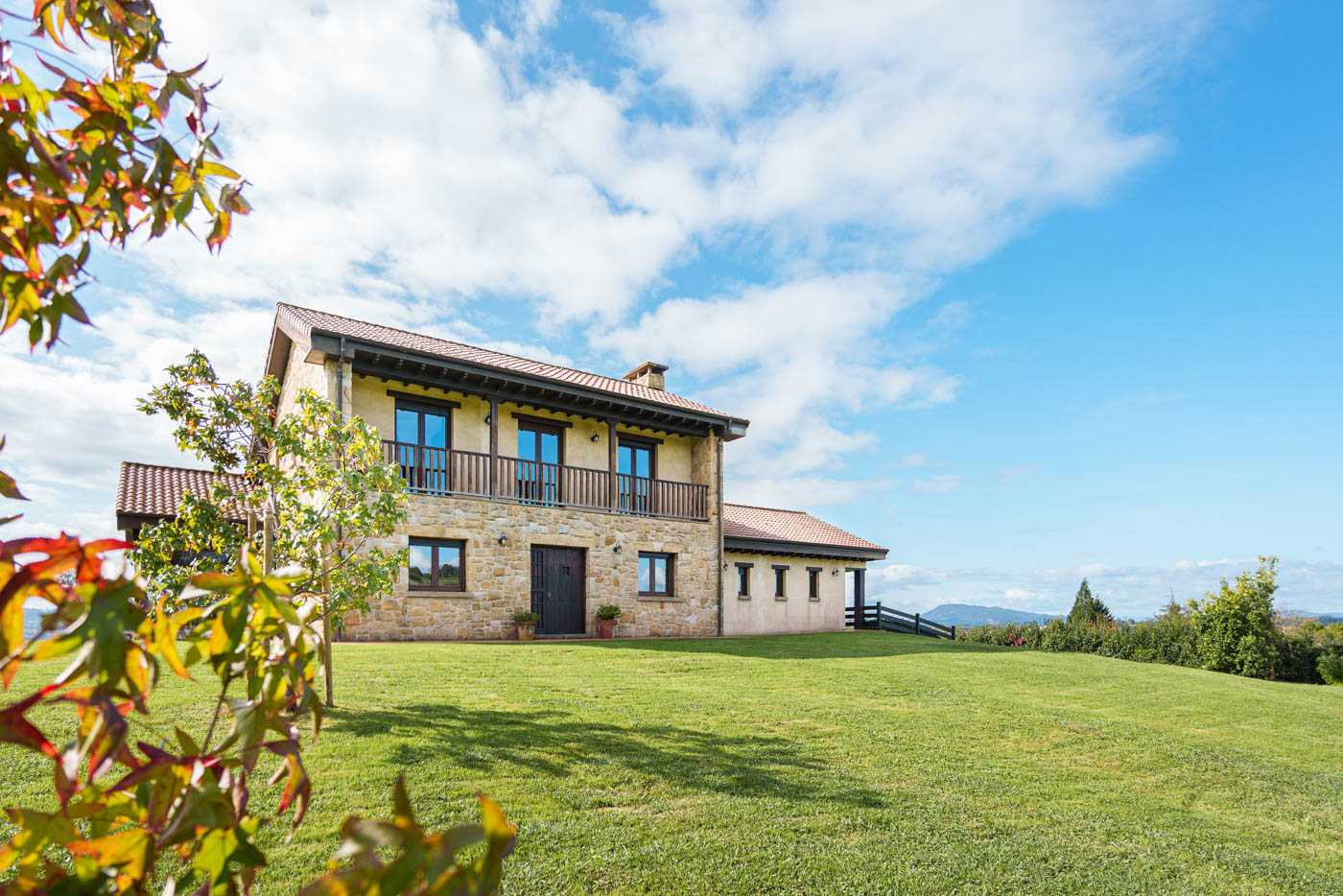 Back of the villa, all surrounded by private gardens