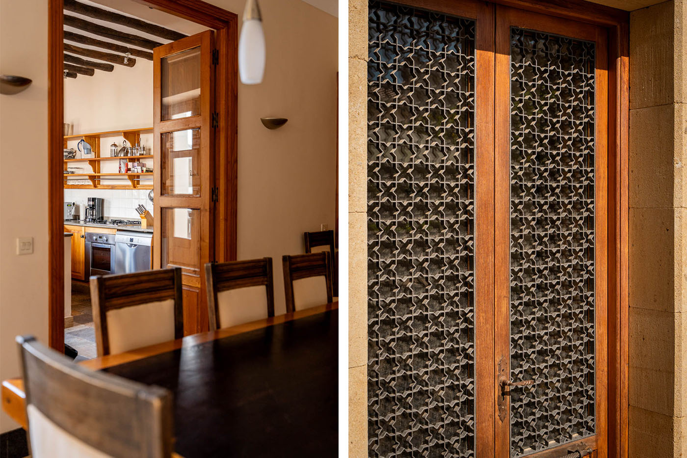 Main dining room and kitchen